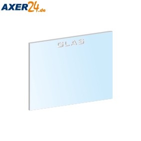 Vorsatzglas 90 x 110 klar aus Glas